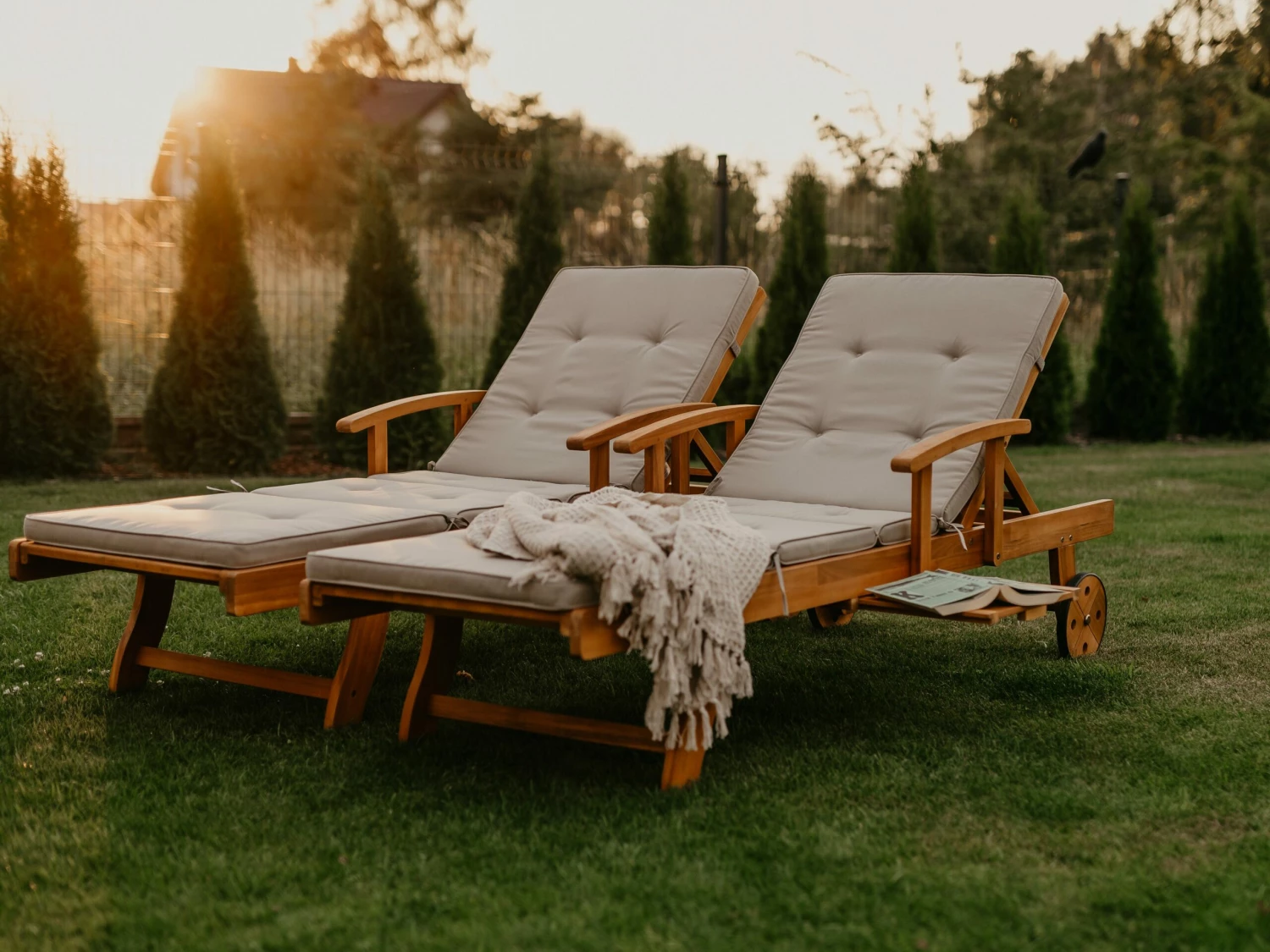 Cotton Blanket 125 X 150 Cm Beige ACACIA 6 Cotton Blanket 125 X 150 Cm Beige ACACIA - Image 6