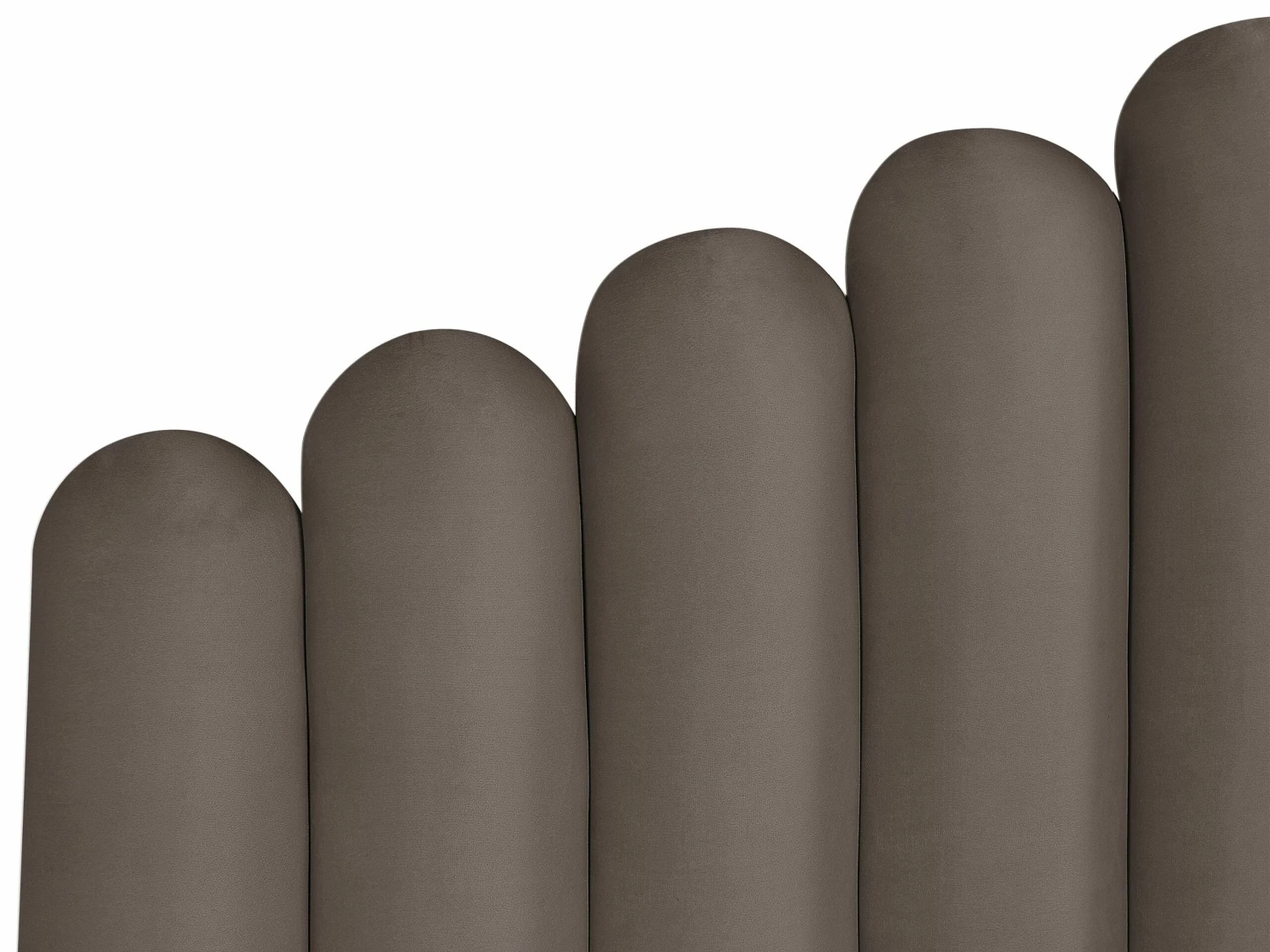 Velvet Ottoman Bed Taupe VINCENNES Various Sizes - Image 7