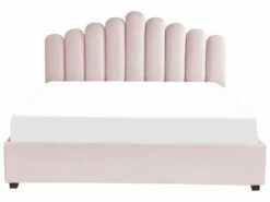 Velvet Ottoman Bed Pink VINCENNES Various Sizes -Cheap Bed Linings Store undef src sa picid 837347 type whitesh image