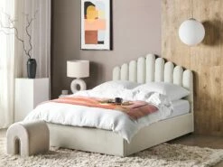 Velvet Ottoman Bed Off White VINCENNES Various Sizes 11 Velvet Ottoman Bed Off White VINCENNES Various Sizes -Cheap Bed Linings Store undef src sa picid 837356 type color image