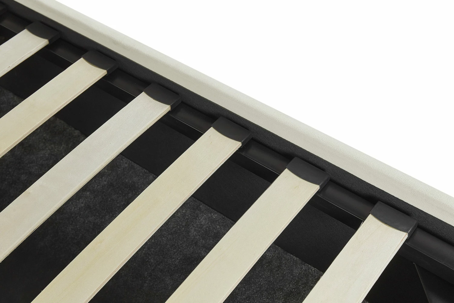 Velvet Ottoman Bed Off White VINCENNES Various Sizes 9 Velvet Ottoman Bed Off White VINCENNES Various Sizes - Image 9