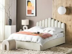 Velvet Ottoman Bed Off White VINCENNES Various Sizes 11 Velvet Ottoman Bed Off White VINCENNES Various Sizes -Cheap Bed Linings Store undef src sa picid 837378 type color image