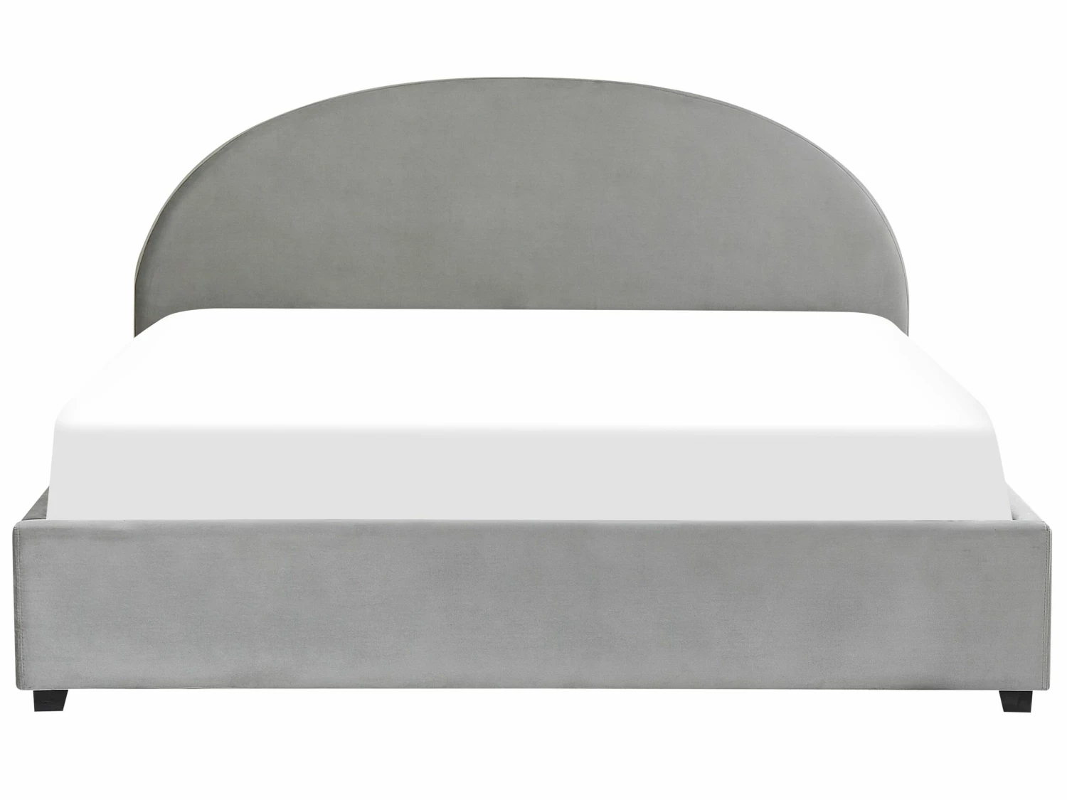 Velvet Ottoman Bed Grey VAUCLUSE Various Sizes - Image 4