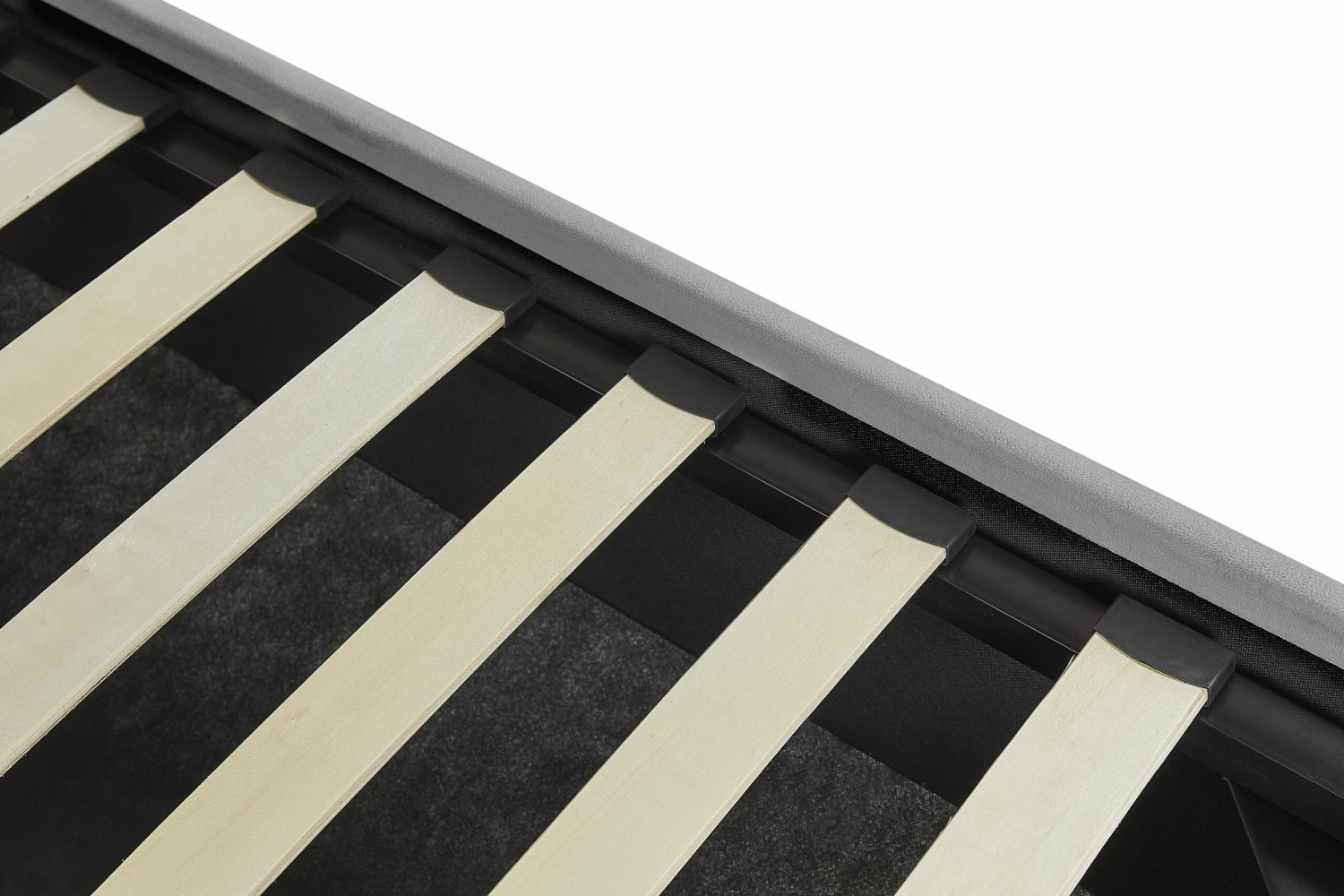 Velvet Ottoman Bed Grey VAUCLUSE Various Sizes - Image 9