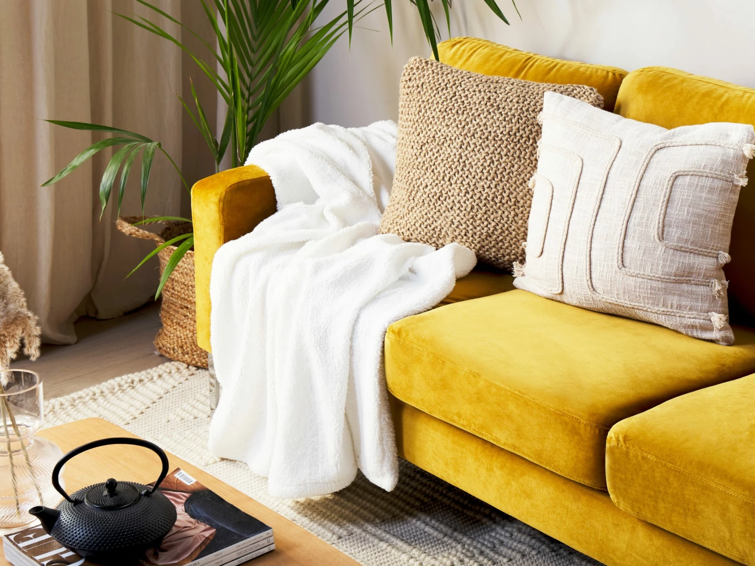 Blanket 125 X 150 Cm White MIRGE - Image 2