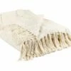 Cotton Blanket 125 X 150 Cm Beige KHARI