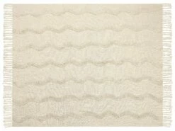 Cotton Blanket 125 X 150 Cm Beige KHARI -Cheap Bed Linings Store undef src sa picid 839562 type whitesh image