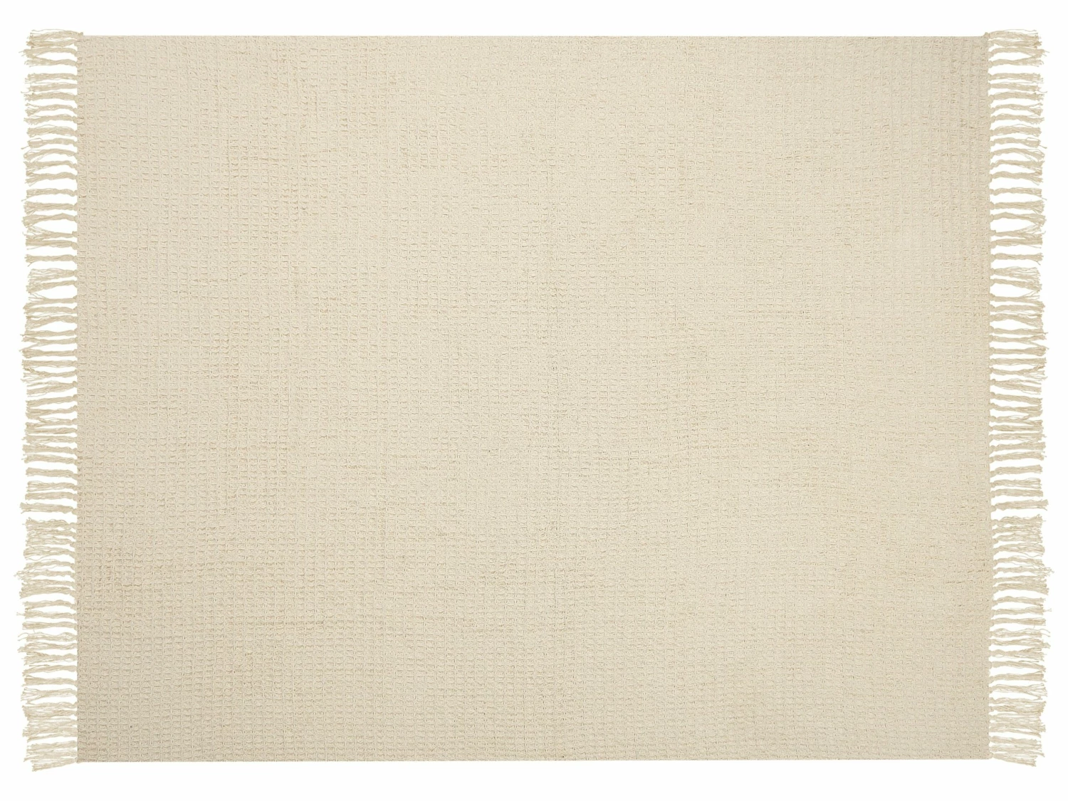 Cotton Blanket 125 X 150 Cm Beige MALU - Image 6