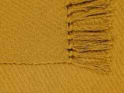 Cotton Blanket 125 X 150 Cm Yellow YARSA -Cheap Bed Linings Store undef src sa picid 839748 type whitesh image