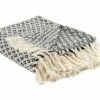 Cotton Blanket 125 X 150 Cm Black And White CHYAMA