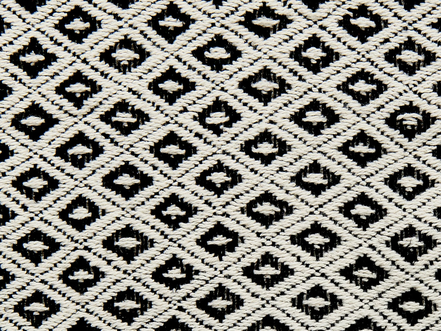 Cotton Blanket 125 X 150 Cm Black And White CHYAMA - Image 7