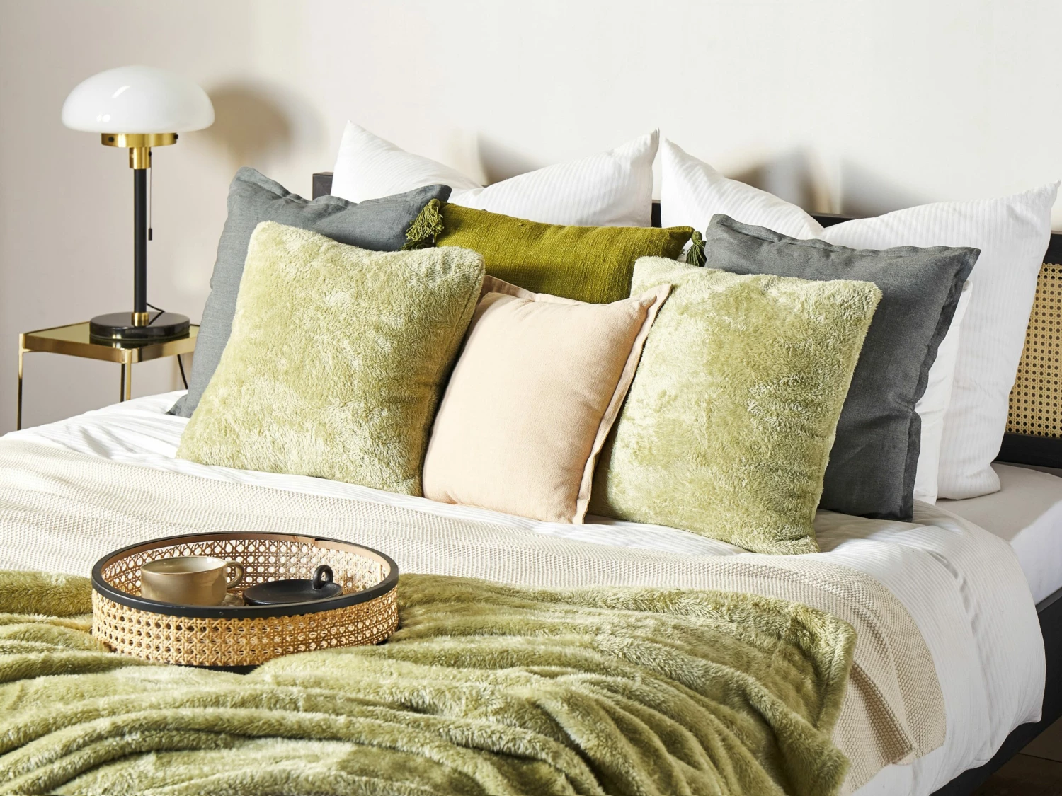 Blanket 125 X 150 Cm Green NAMDU - Image 3