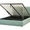Velvet EU King Size Ottoman Bed Green BAJONNA