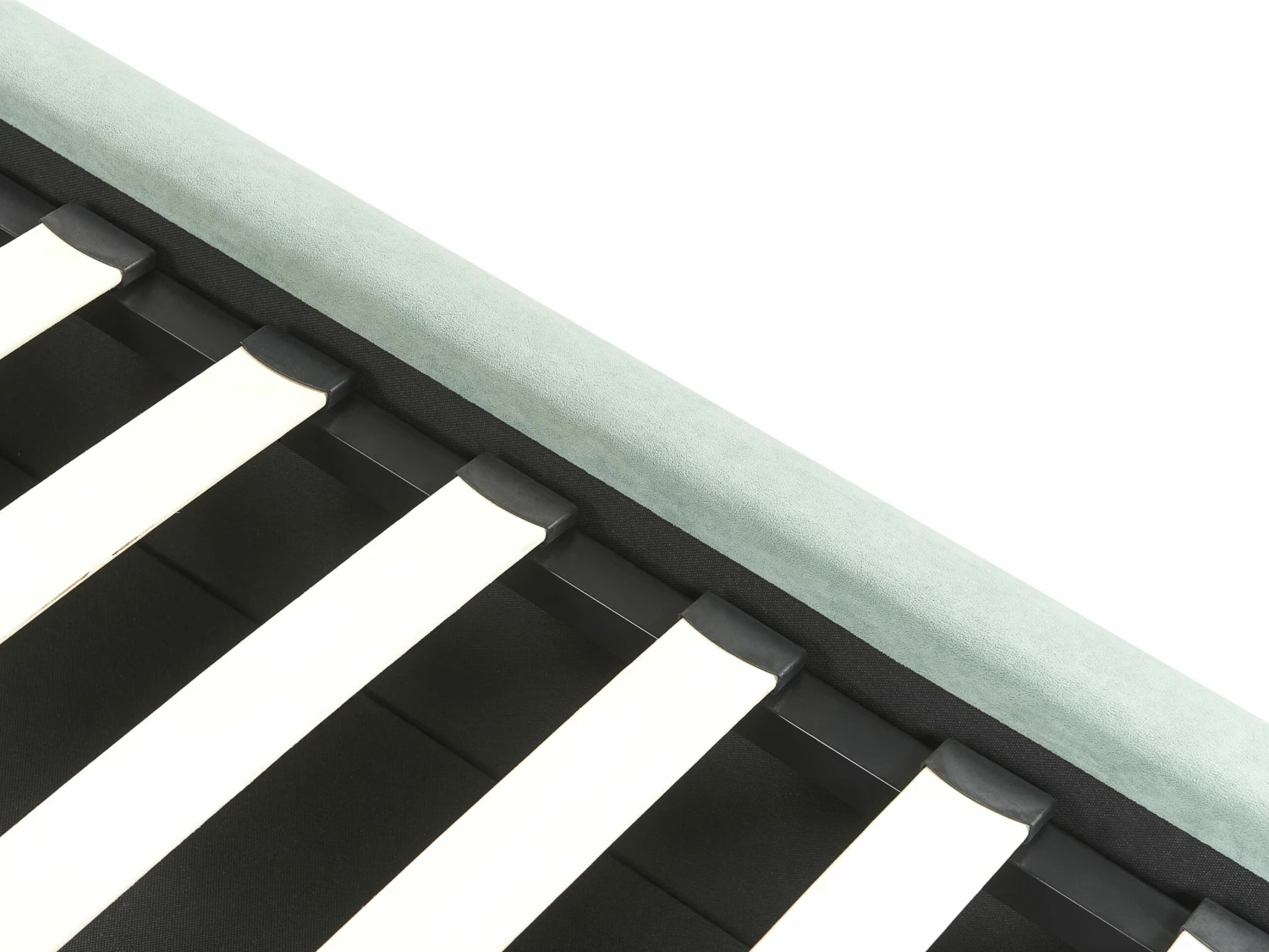 Velvet EU King Size Ottoman Bed Green BAJONNA - Image 8