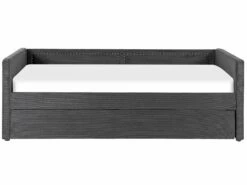 Corduroy EU Single Trundle Bed Dark Grey MIMIZAN -Cheap Bed Linings Store undef src sa picid 843731 type whitesh image