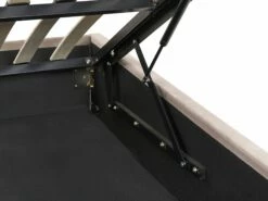 Velvet EU Double Size Ottoman Bed Taupe ROUEN -Cheap Bed Linings Store undef src sa picid 843856 type whitesh image