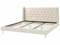 Velvet Bed Beige FORBACH Various Sizes -Cheap Bed Linings Store undef src sa picid 843889 type whitesh image