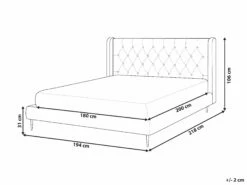 Velvet Bed Beige FORBACH Various Sizes -Cheap Bed Linings Store undef src sa picid 843895 type whitesh image