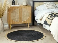 Blanket 130 X 170 Cm Beige And Black KUDIYA -Cheap Bed Linings Store undef src sa picid 843989 type color image