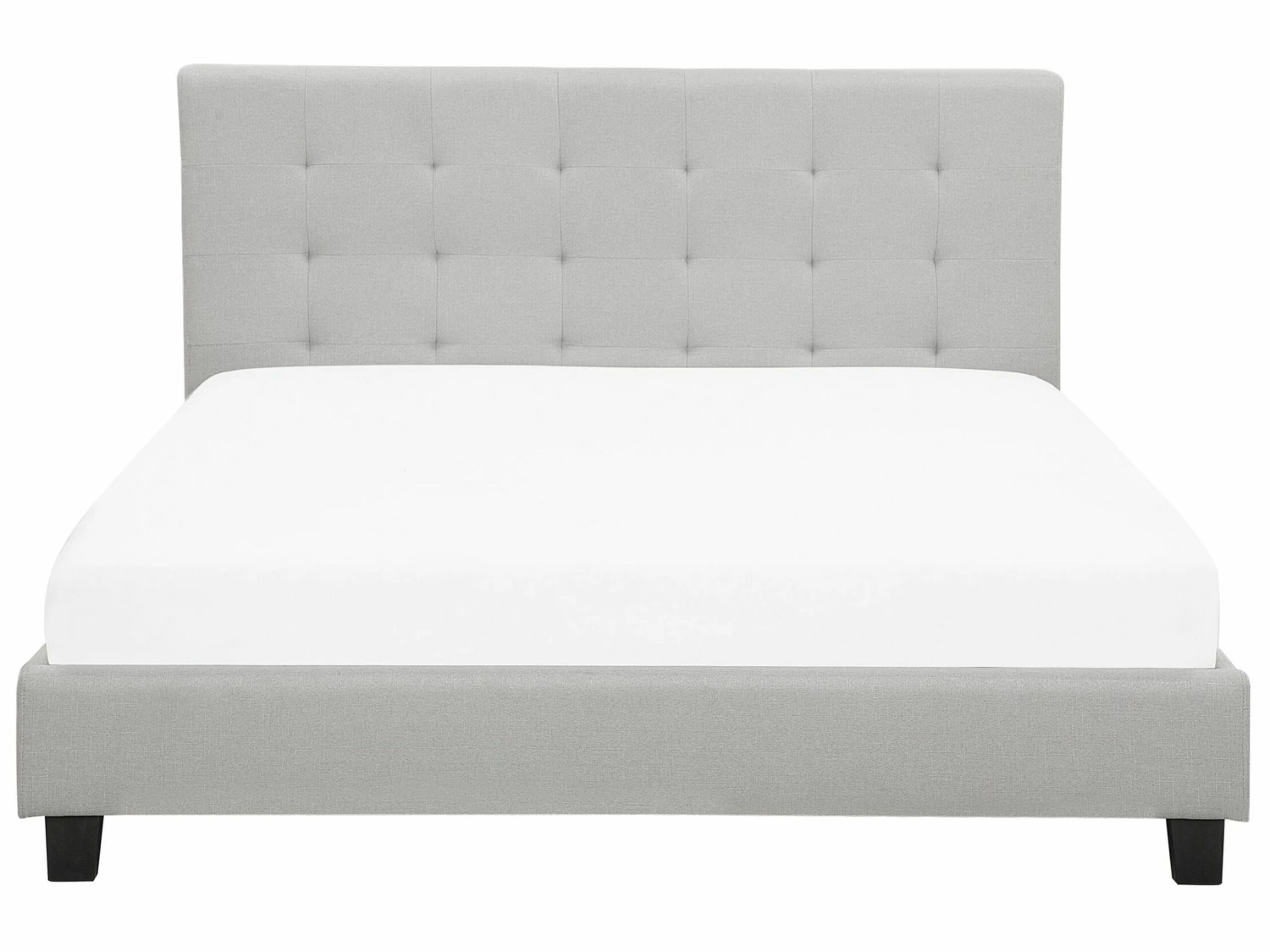 Fabric Waterbed Light Grey LA ROCHELLE Various Sizes - Image 3