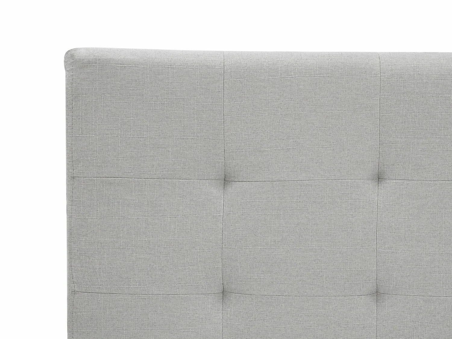 Fabric Waterbed Light Grey LA ROCHELLE Various Sizes - Image 7