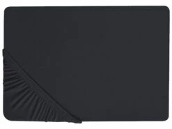 Cotton Fitted Sheet Black JANBU Various Sizes