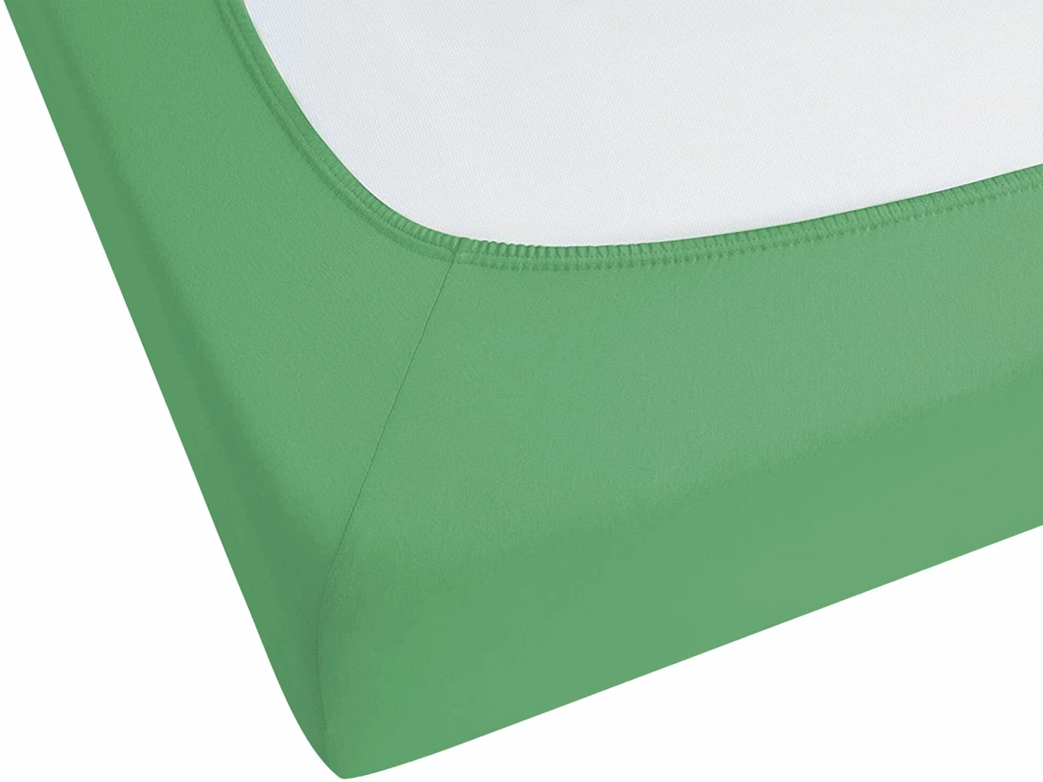 Cotton Fitted Sheet Green JANBU Various Sizes - Image 4