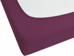 Cotton Fitted Sheet Burgundy JANBU Various Sizes -Cheap Bed Linings Store undef src sa picid 845831 type whitesh image