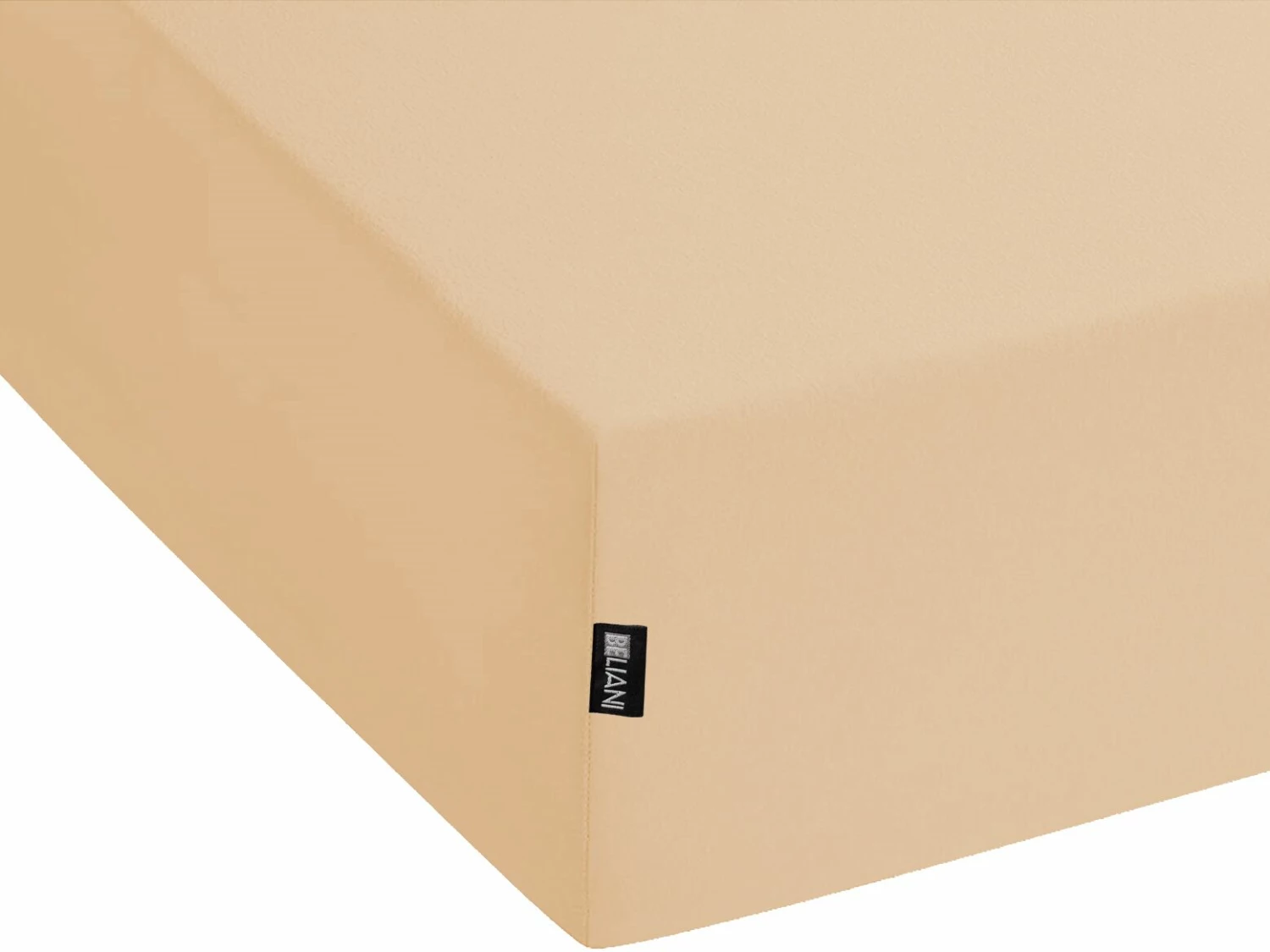 Cotton Fitted Sheet Light Brown JANBU Various Sizes - Image 3