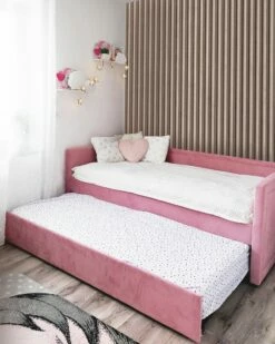 Velvet EU Single Trundle Bed Pink MIMIZAN 12 Velvet EU Single Trundle Bed Pink MIMIZAN -Cheap Bed Linings Store undef src sa picid 846463 type whitesh image