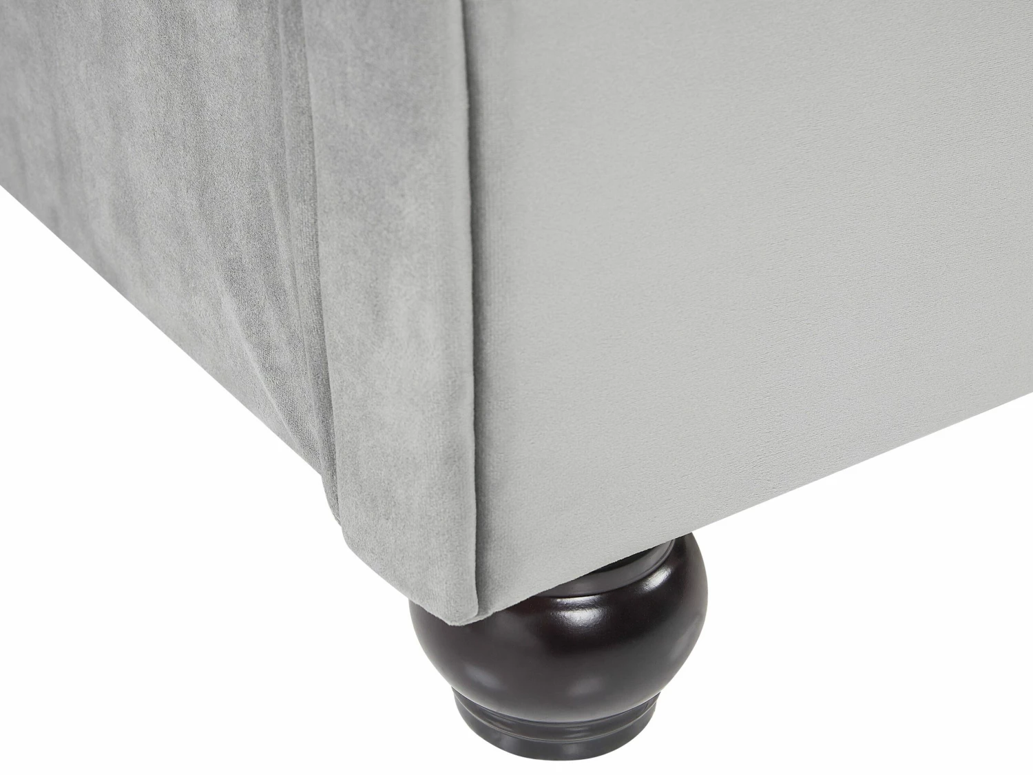 Velvet Waterbed Light Grey AVALLON Various Sizes - Image 7