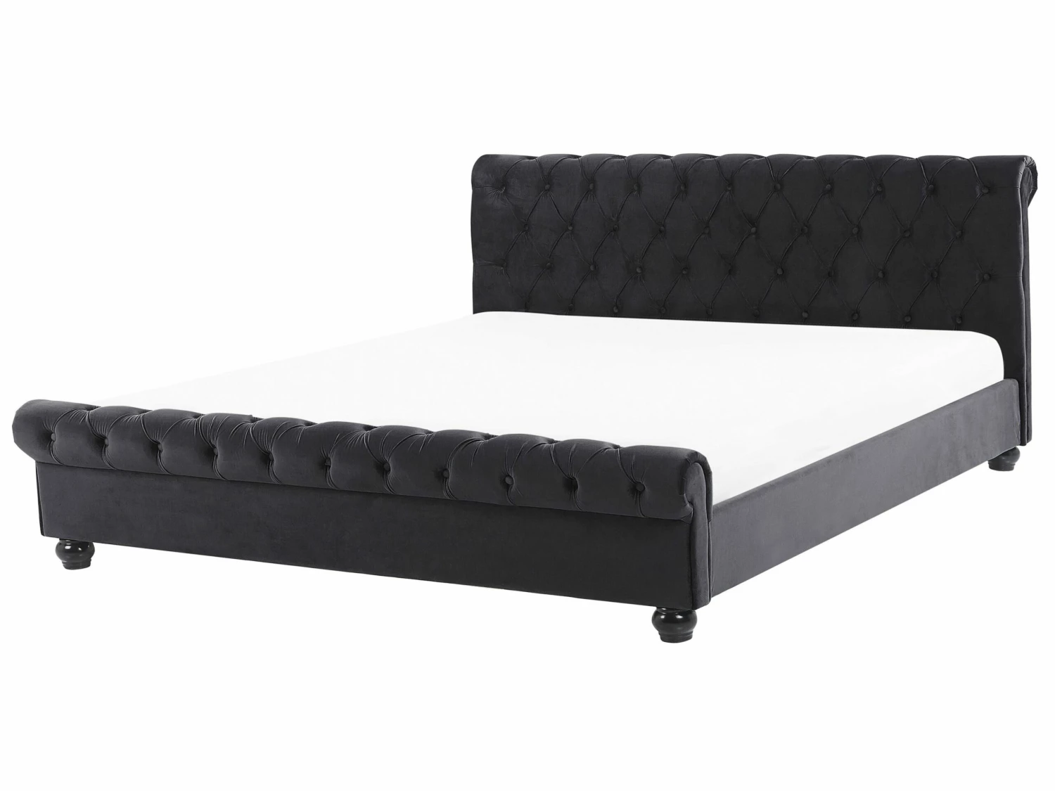 Velvet Waterbed Black AVALLON Various Sizes 1 Velvet Waterbed Black AVALLON Various Sizes