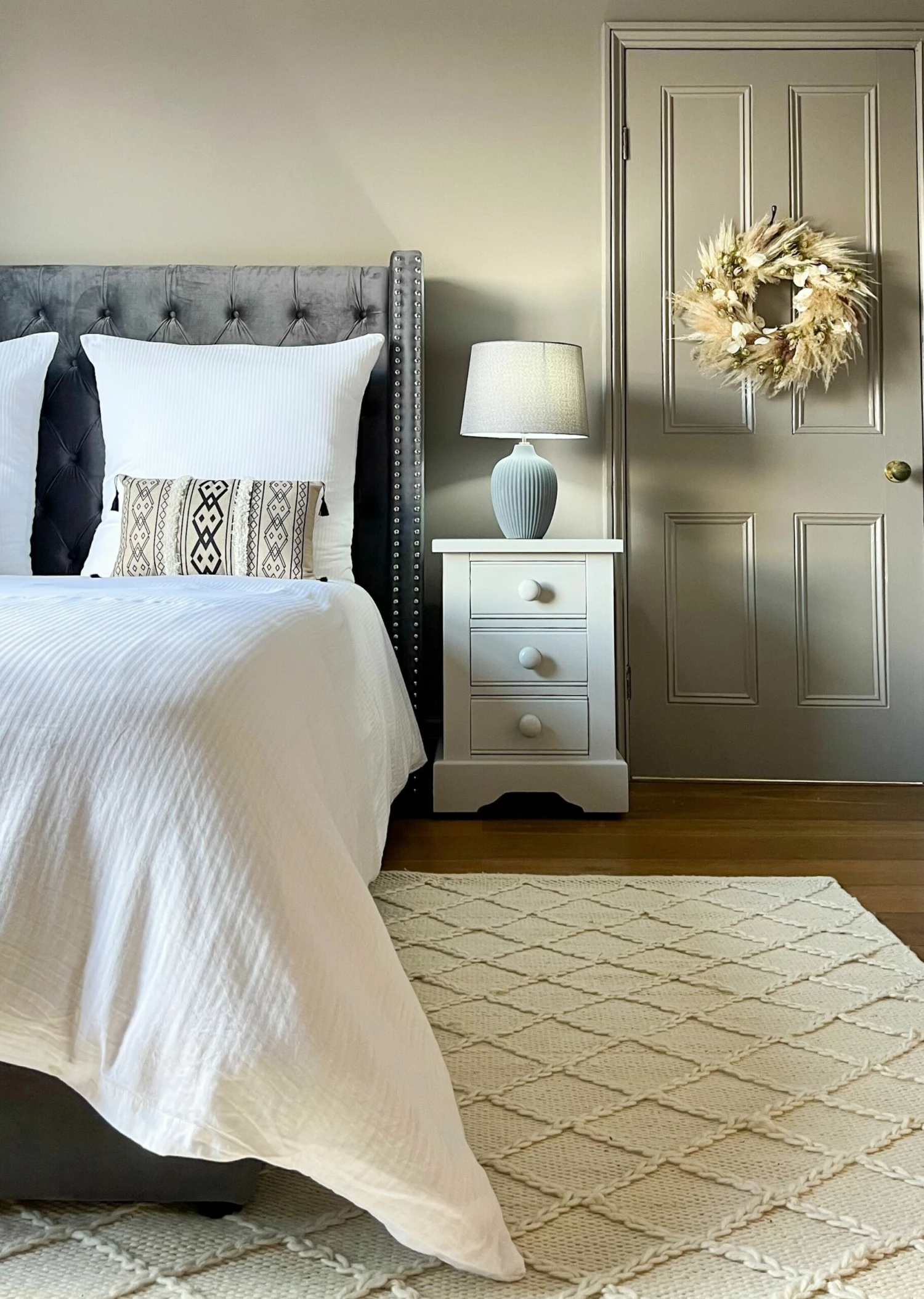 Cotton Duvet Cover Set Striped Pattern White AVONDALE Various Sizes - Image 4