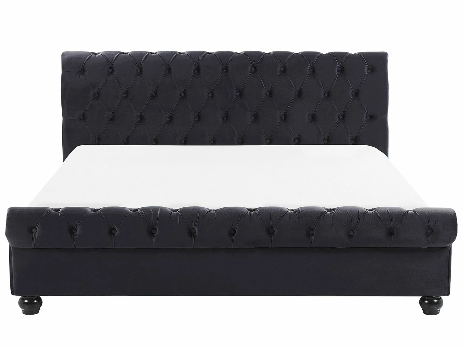 Velvet Waterbed Black AVALLON Various Sizes - Image 3