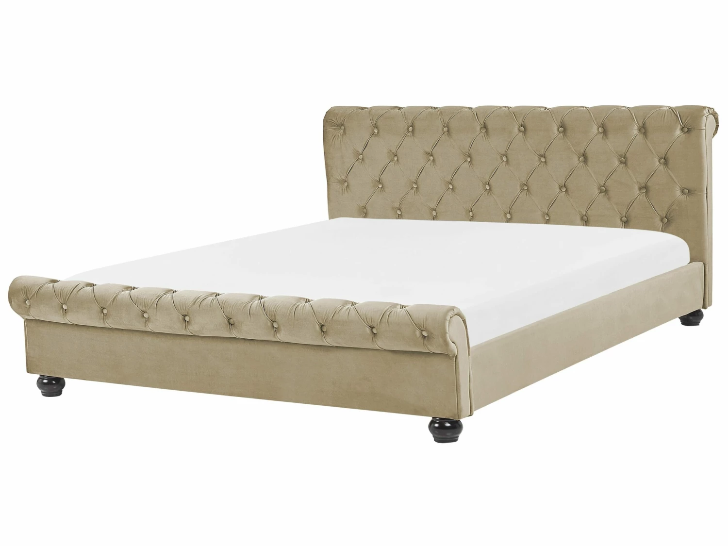 Velvet Waterbed Beige AVALLON Various Sizes 1 Velvet Waterbed Beige AVALLON Various Sizes