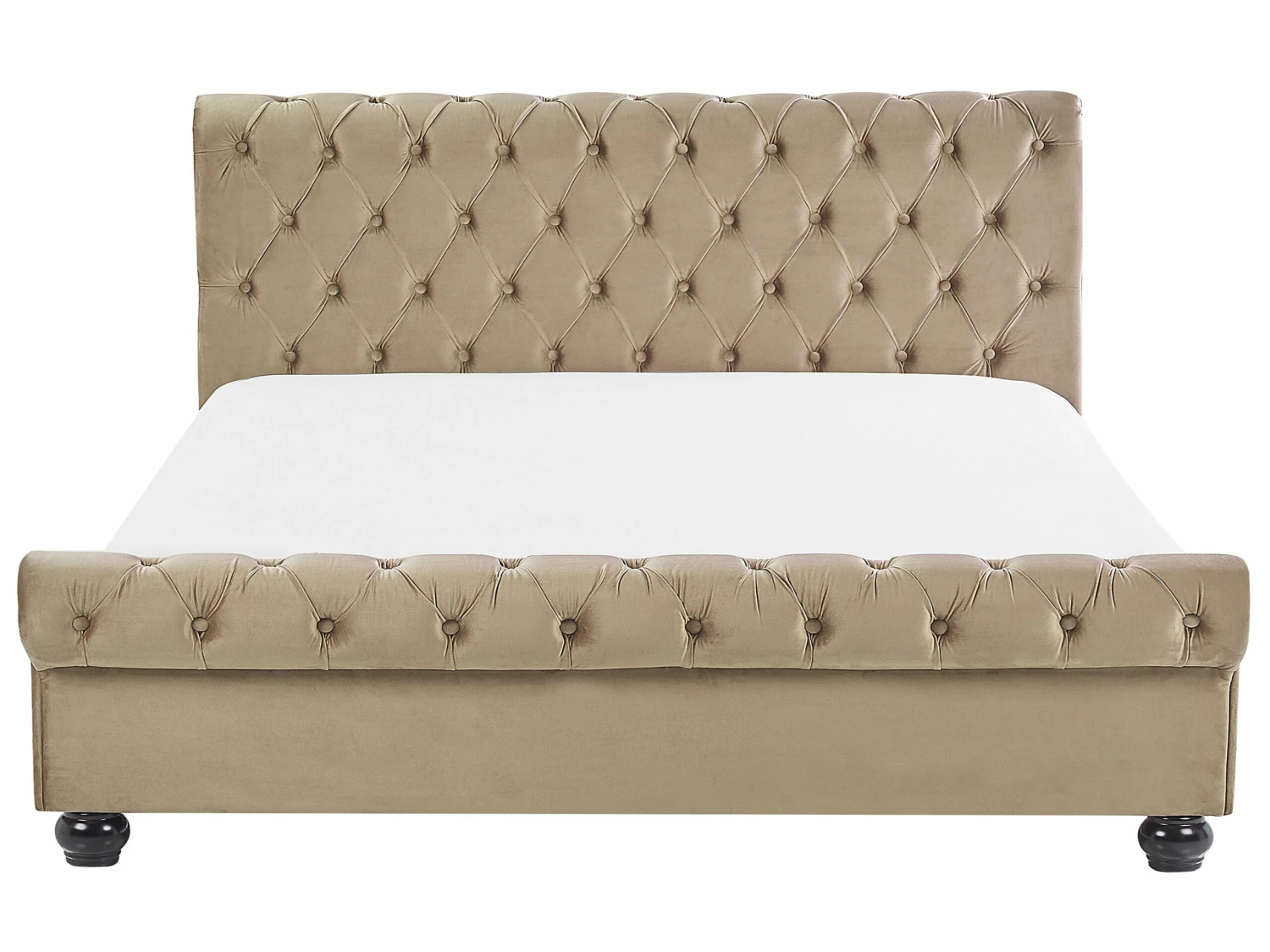 Velvet Waterbed Beige AVALLON Various Sizes 3 Velvet Waterbed Beige AVALLON Various Sizes - Image 3