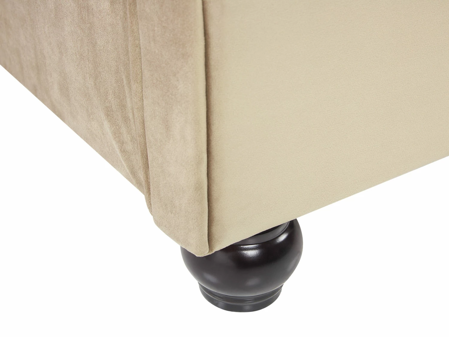 Velvet Waterbed Beige AVALLON Various Sizes 5 Velvet Waterbed Beige AVALLON Various Sizes - Image 5