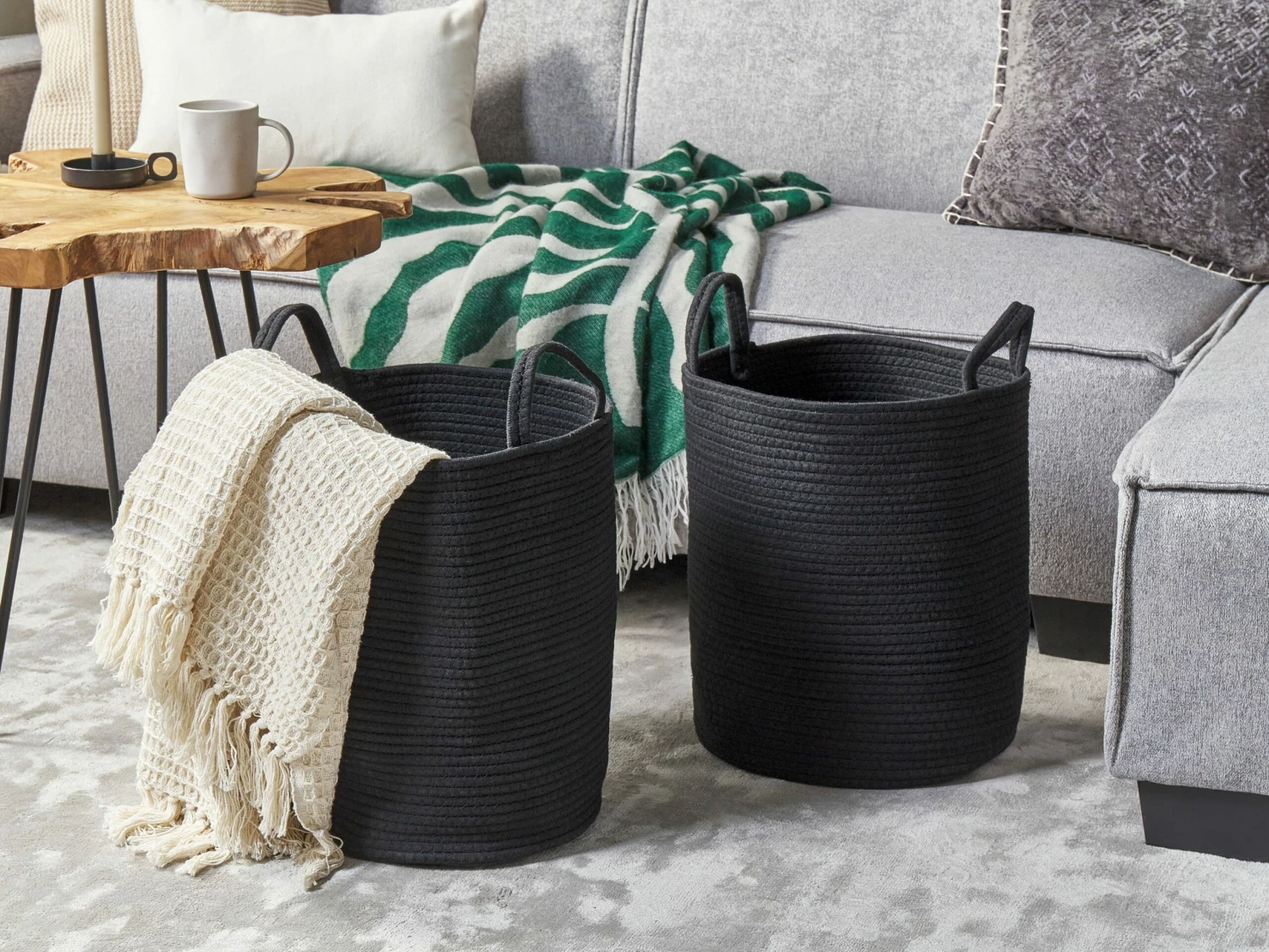 Cotton Blanket 125 X 150 Cm Beige MALU - Image 5