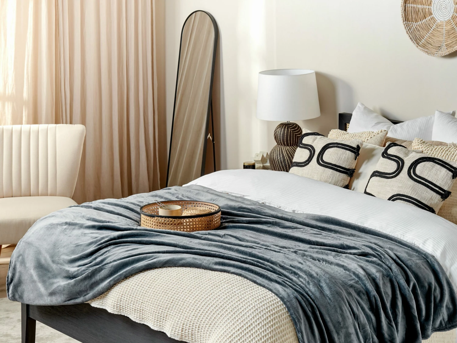 Blanket Grey BAYBURT Various Sizes - Image 2