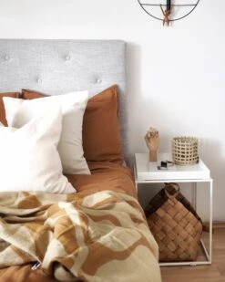 Blanket 130 X 170 Cm Orange BANGRE -Cheap Bed Linings Store undef src sa picid 853787 type whitesh image